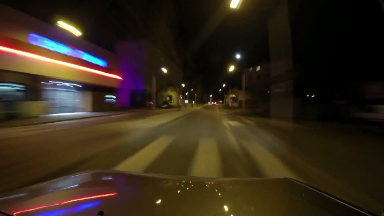 Gopro Hero 4 test in car night time lapse