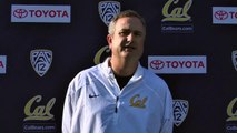 Cal Football: HC Sonny Dykes Post Practice (9/10/14)