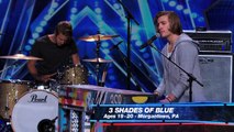 3 Shades of Blue  Pop Rock Band Covers Nina Simone's  Feeling Good  - America's Got Talent 2015