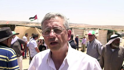 West Bank protest against demolition of tiny Palestinian village