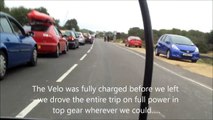 Electric Cargo Trike beats lengthy traffic queue's whilst carrying two kids, beach gear and picnic