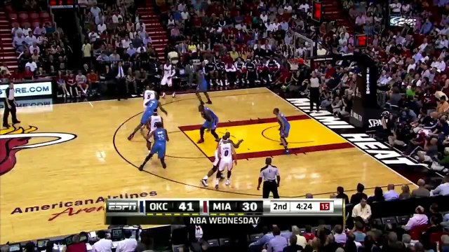 Dwyane Wade Dunk on Kendrick Perkins