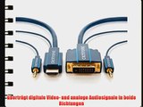 Clicktronic Casual HDMI/DVI- und Audio-Adapterkabel (Adapter zwischen HDMI DVI-D und Audio