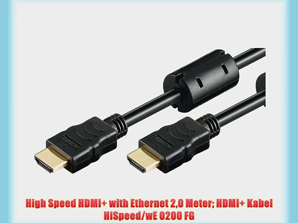 High Speed HDMI  with Ethernet 20 Meter HDMI  Kabel HiSpeed/wE 0200 FG
