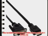 10er Set HDMI-DVI Adapterkabel HDMI Stecker auf DVI 18 1 Stecker 2m