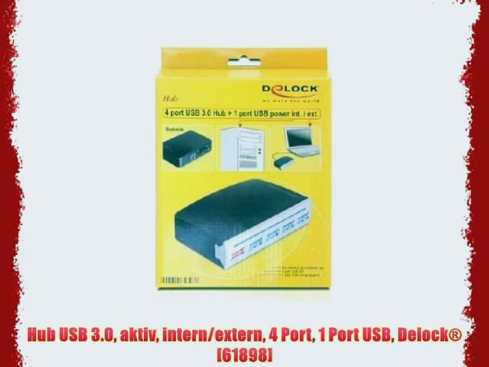 Hub USB 3.0 aktiv intern/extern 4 Port 1 Port USB Delock? [61898]
