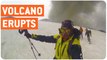 Skiiers Escape Volcano Eruption