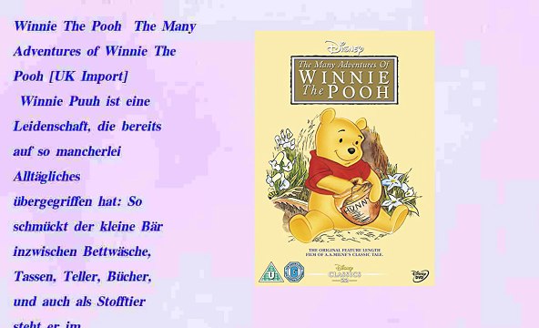 Winnie The Pooh The Many Adventures of Winnie The