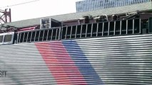 NJ Transit trains at Newark Broad Street station