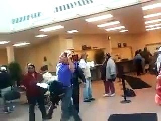 Fags Fighting In The Public Aid Office