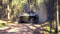 Russian armored vehicles in action