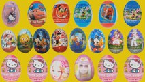 20 Kinder Super Surprise Eggs Disney Hello Kitty My Little Pony Mickey Mouse Spiderman  my video