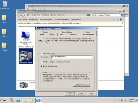 Server 2008 Lesson 15 - Listing Shared Folders and Printers in Active Directory