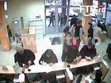 Jaf la BT - Imagini din timpul jafului la sucursala Banca Transilvania din Manastur, Cluj-Napoca