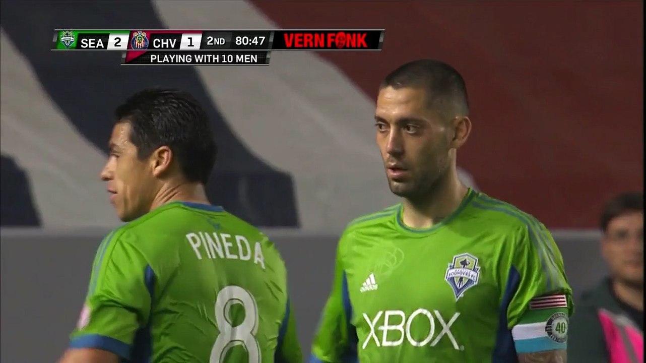 Obafemi Martins Goal - Seattle Sounders FC v Chivas USA - MLS 04-19-2014