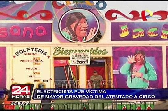 Electricista fue la víctima de mayor gravedad del atentado a circo de la Paisana Jacinta