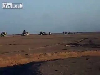 Husky hits an IED in Afghanistan