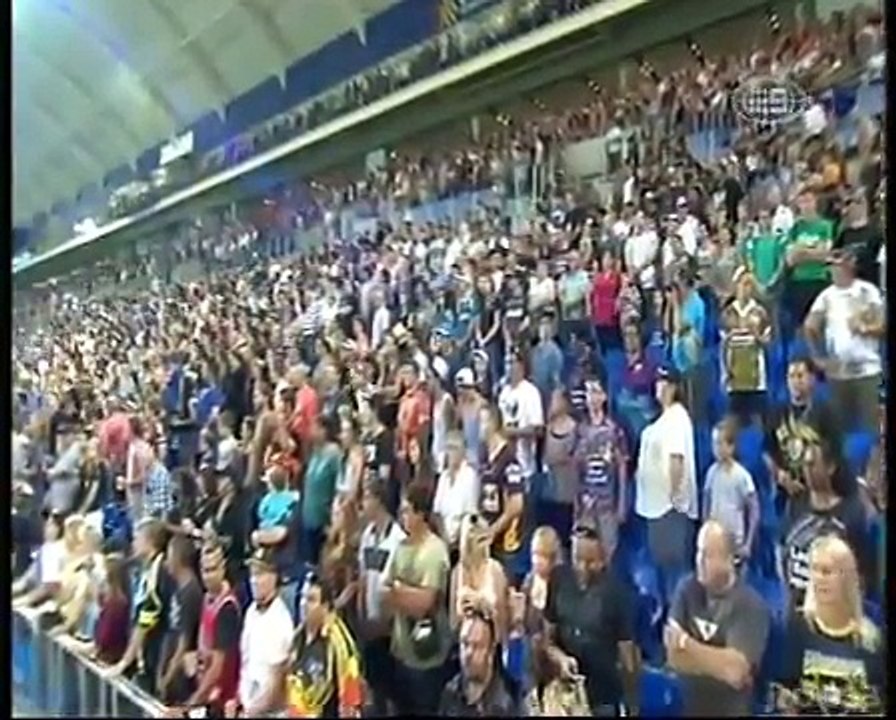 2012 NRL All Stars Players Entrance , National Anthem & Moment of Silence Speech