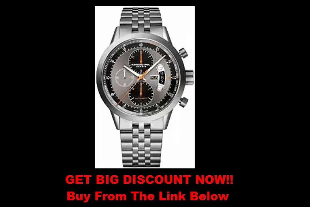 FOR SALE RAYMOND WEIL FREELANCER AUTOMATIC CHRONOGRAPH 45MM TITANIUM DAY-DATE MENS WATCH 7745-TI-05609