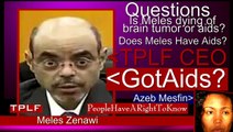 Is Meles zenawi dying of brain tumor or aids?