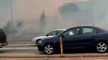 California Wildfire 2008- Driving through flames on the 91