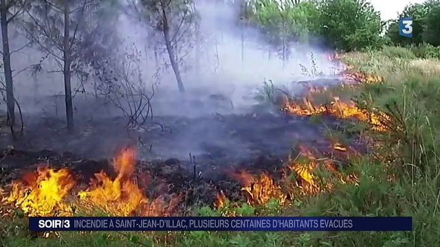 Gironde : des centaines d'évacuations après un énorme incendie