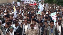 Manifestações pró-rebeldes no Iêmen