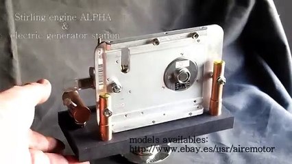 Stirling engine ALPHA.  Stirlingmotor