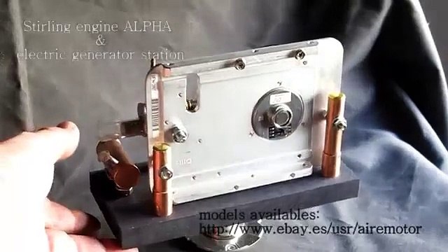 Stirling engine ALPHA. Stirlingmotor