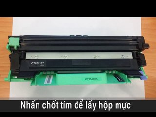 Hướng dẫn đổ mực máy in fuji xerox P115w, M115w