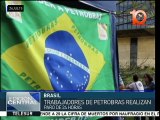 Brasil: trabajadores de Petrobras realizan paro de 24 horas
