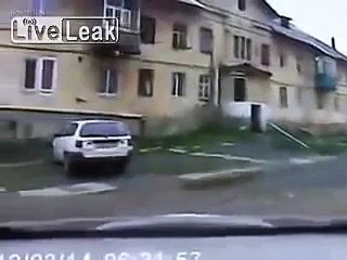 insane Wild boar attacks people on the street