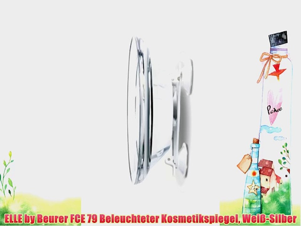 ELLE by Beurer FCE 79 Beleuchteter Kosmetikspiegel Wei?-Silber