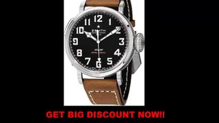 PREVIEW Zenith Pilot 20 Extra Special Black Dial Brown Leather Mens Watch 032430300021C738