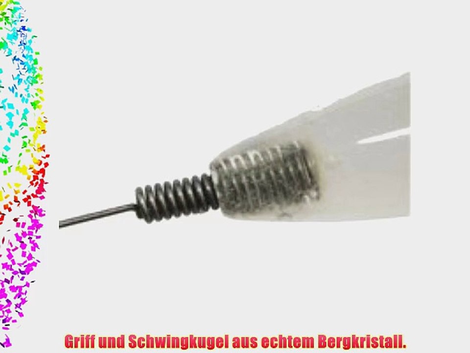 Bergkristall- kristall einhandrute tensor rute aus edelstein in geschenkbox