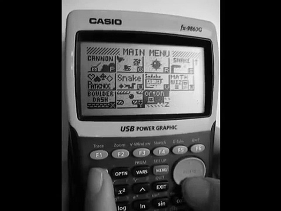 Games on Casio fx 9860G calculator video Dailymotion