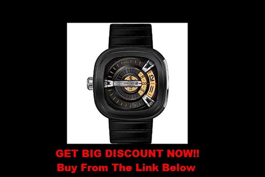 BEST BUY Seven Friday M2-1 Automatic Ion Plated Stainless Steel Case Black Calfskin Mineral Men's Watch