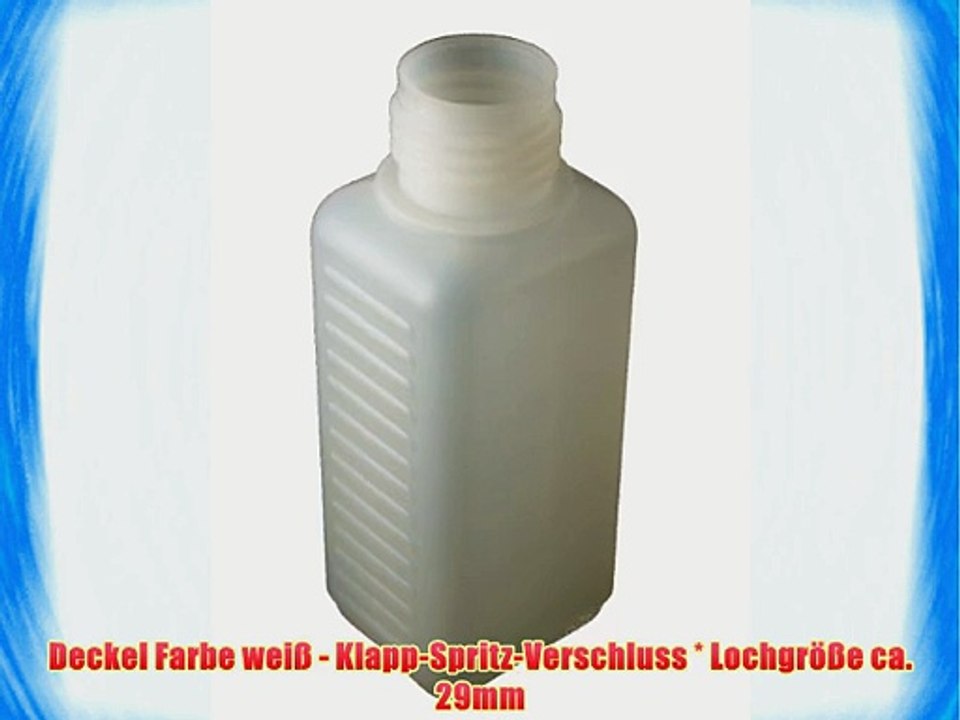 50x 100ml Leerflasche Plastikflasche Deckel Klappspritzverschluss wei?