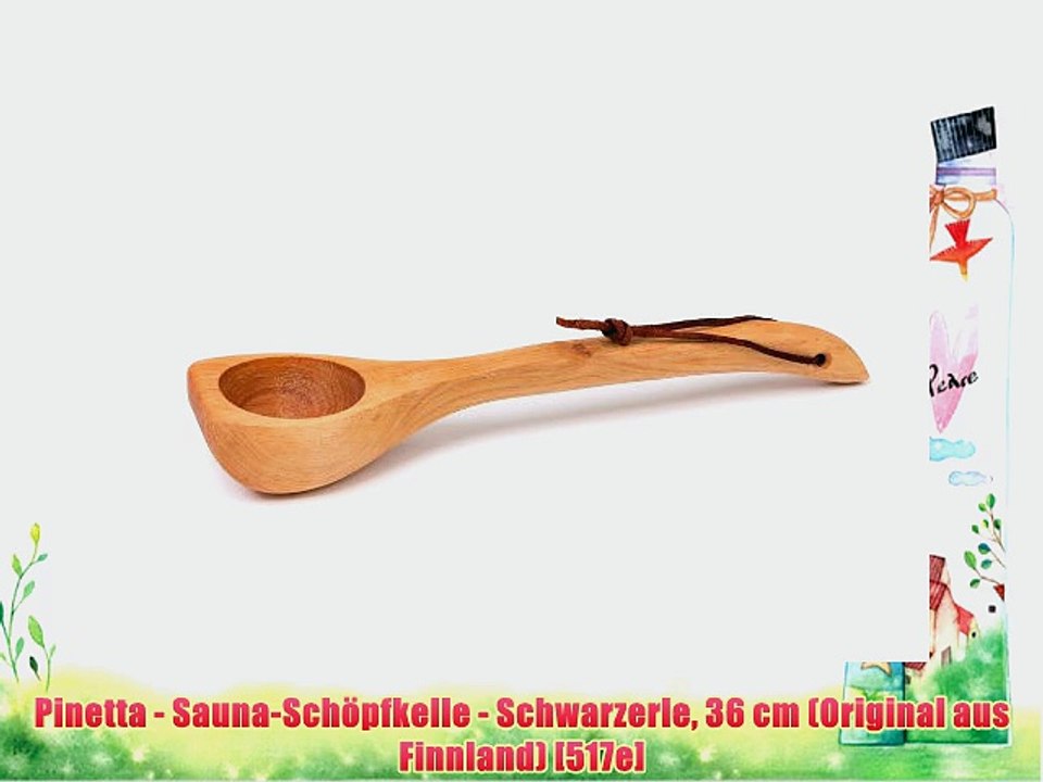 Pinetta - Sauna-Sch?pfkelle - Schwarzerle 36 cm (Original aus Finnland) [517e]