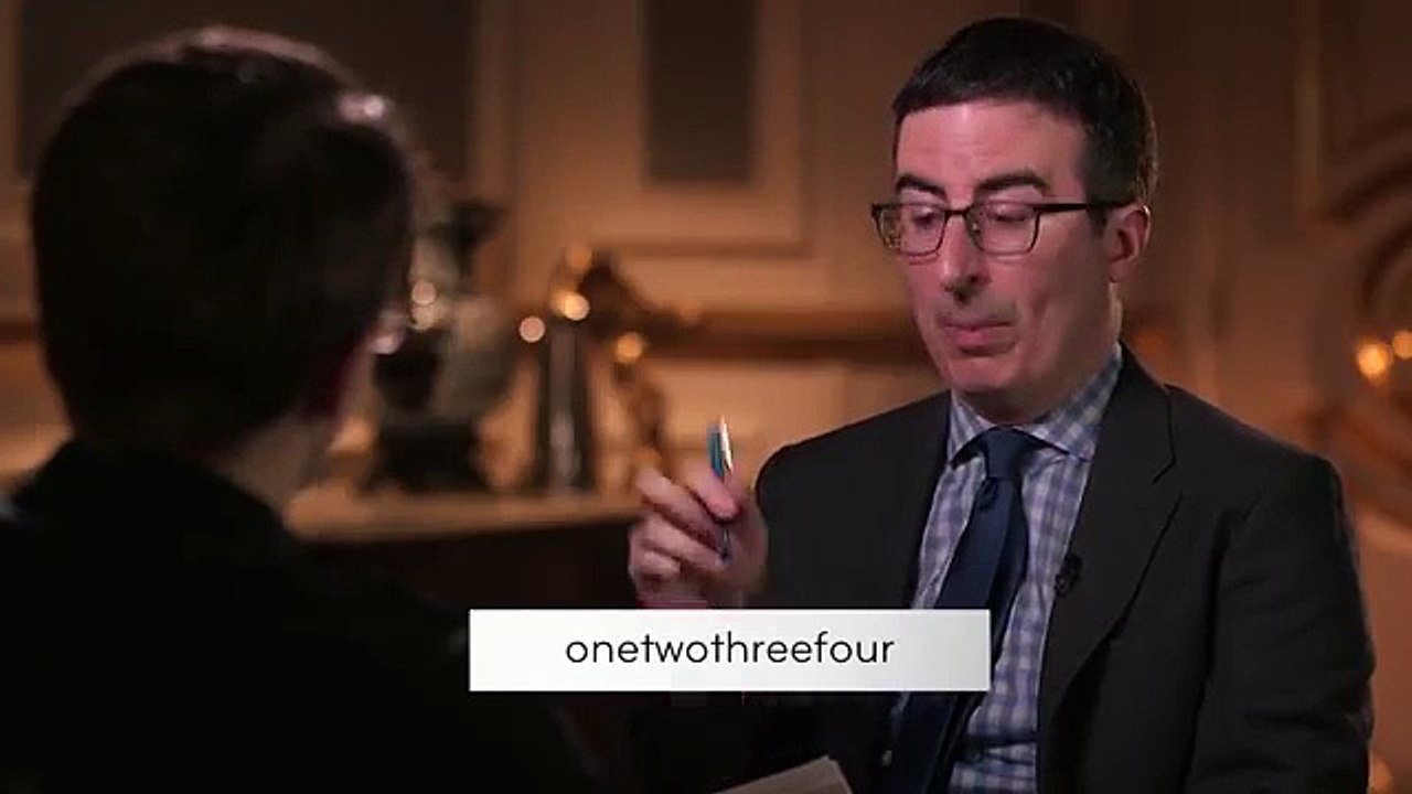 Last Week Tonight with John Oliver Edward Snowden on Passwords