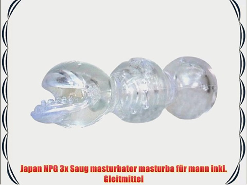 Japan NPG 3x Saug masturbator masturba f?r mann inkl. Gleitmittel