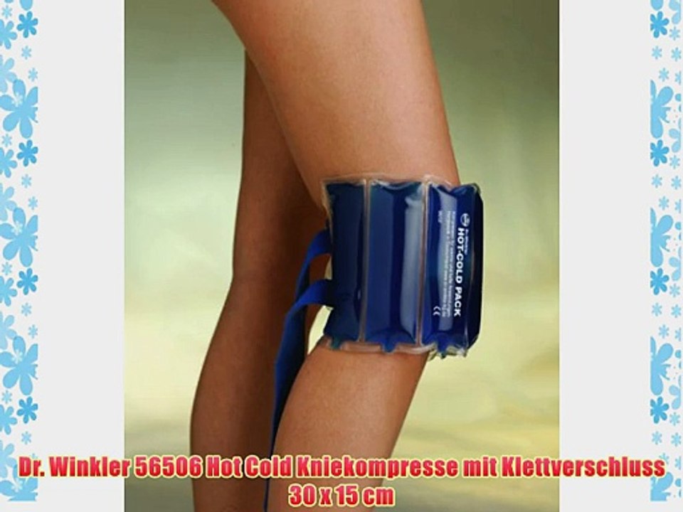 Dr. Winkler 56506 Hot Cold Kniekompresse mit Klettverschluss 30 x 15 cm
