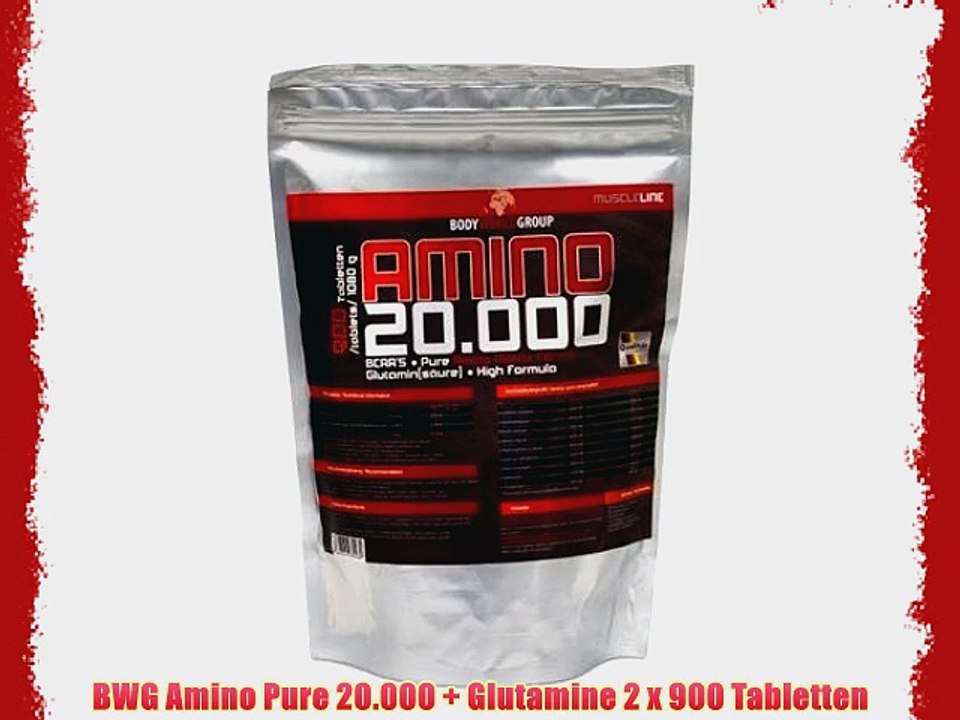 BWG Amino Pure 20.000   Glutamine 2 x 900 Tabletten