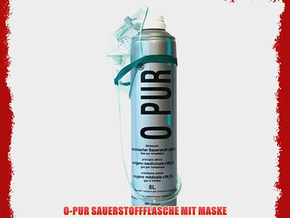 O-PUR SAUERSTOFFFLASCHE MIT MASKE