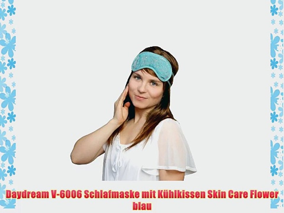 Daydream V-6006 Skin Care Flower Schlafmaske mit K?hlkissen blau