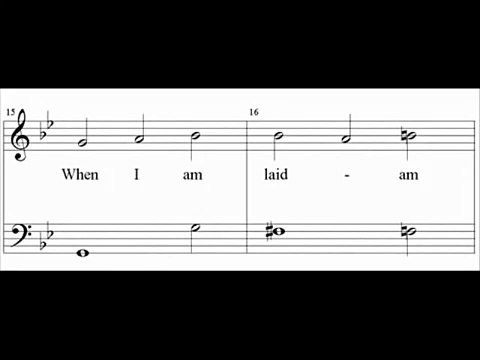 Purcell - Dido and Aeneas - Dido's lament: When i am laid (score)