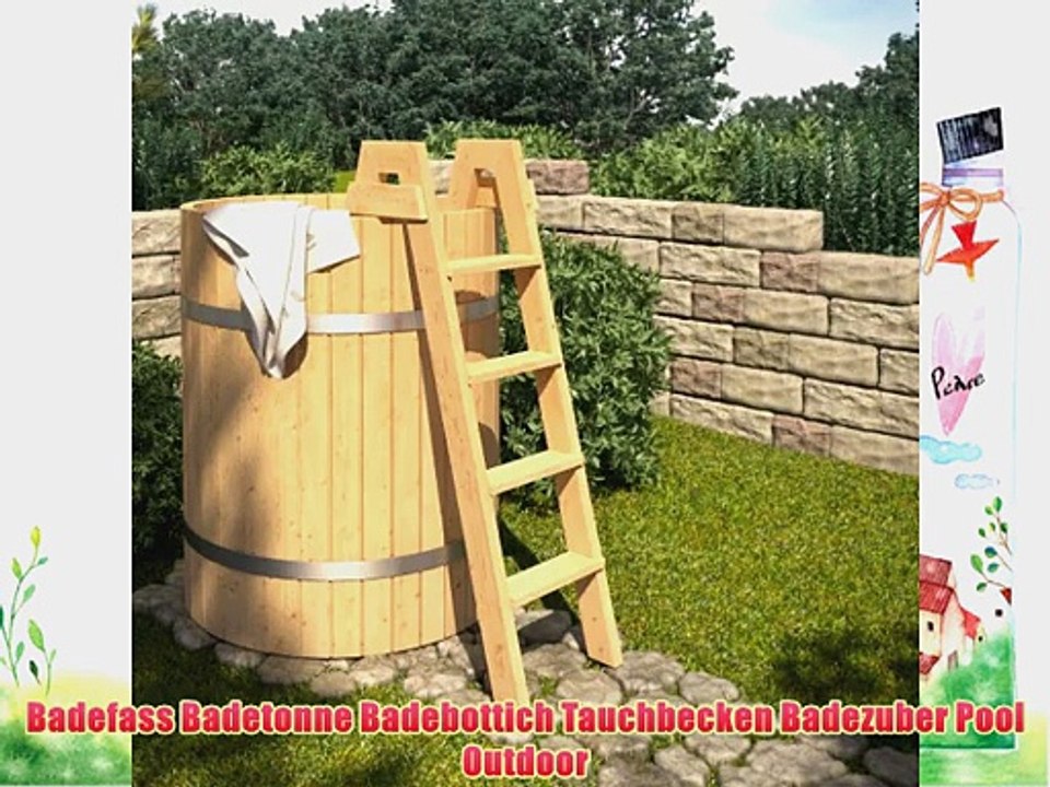Badefass Badetonne Badebottich Tauchbecken Badezuber Pool Outdoor
