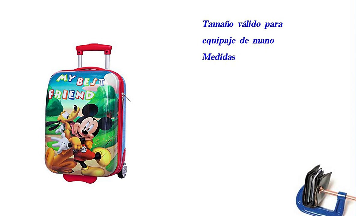 Disney Maleta Mickey y Pluto  48 cm  26 Litros  Azul