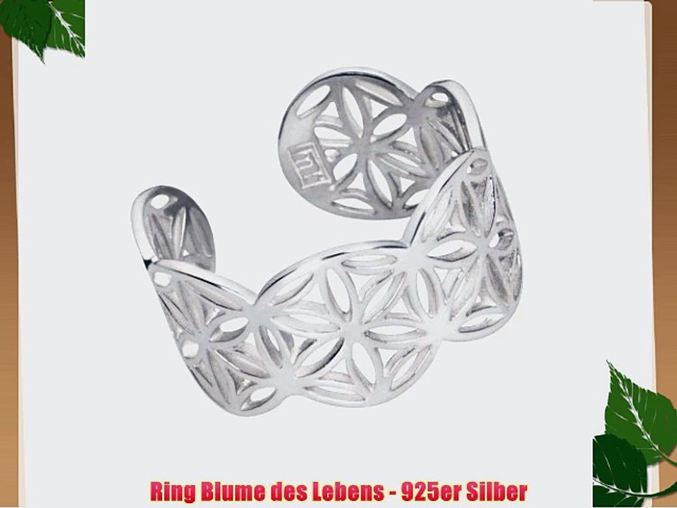 Ring Blume des Lebens - 925er Silber