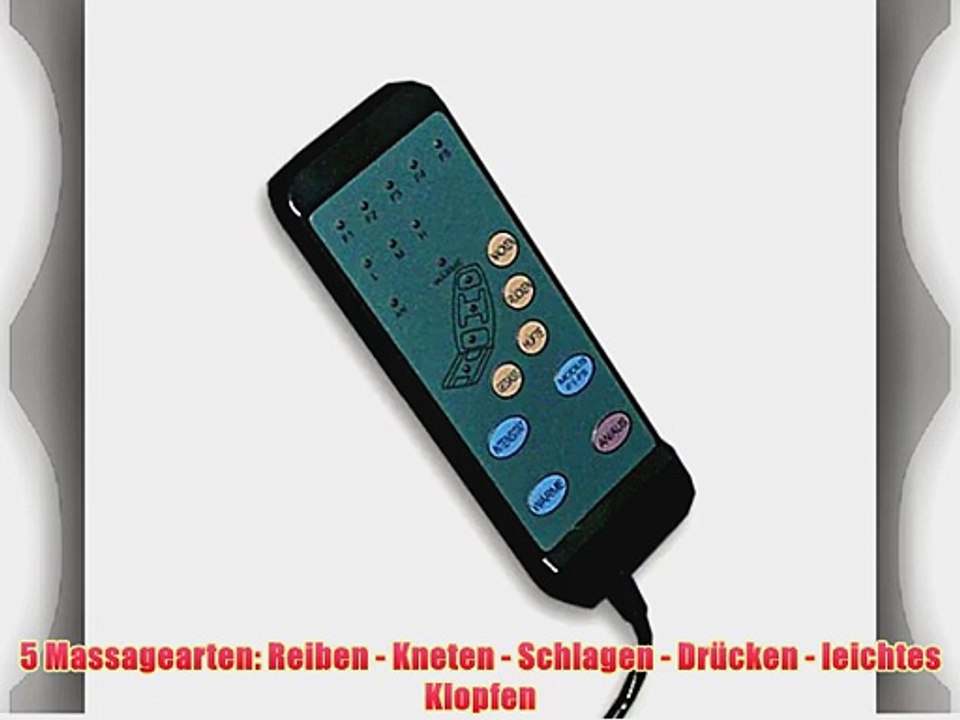 Elektrische Massagematte Vario de Luxe Massageauflage Vibrationsmatte Massageliege W?rmematte